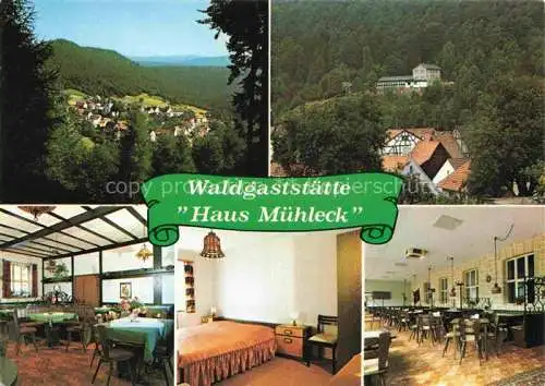 AK / Ansichtskarte  Iggelbach Waldgaststaette Haus Muehleck Panorama Gastraeume Zimmer