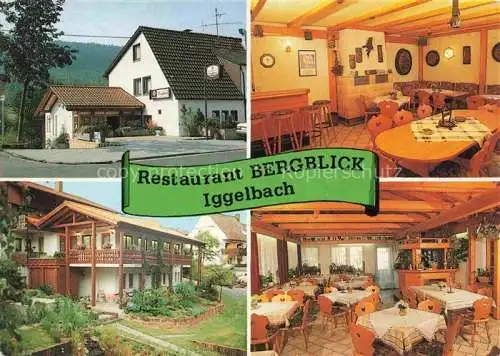 AK / Ansichtskarte  Iggelbach Restaurant Bergblick Gastraeume Garten