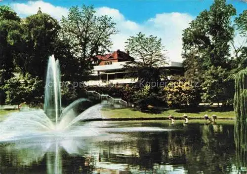 AK / Ansichtskarte  LANDAU__PFALZ Festhallen Restaurant und Cafe Fontaene Gondelteich