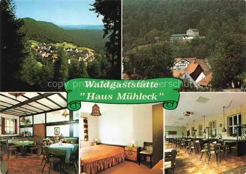 AK / Ansichtskarte  Iggelbach Waldgaststaette Haus Muehleck Gastraeume Zimmer