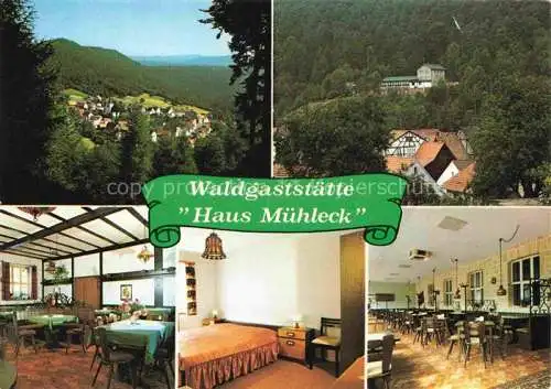 AK / Ansichtskarte  Iggelbach Waldgaststaette Haus Muehleck Gastraeume Zimmer