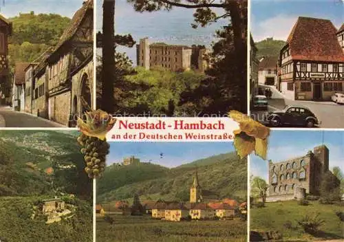 AK / Ansichtskarte  Hambach__Neustadt_Weinstrasse Hambacher Schloss Schlossgasse Panorama Ortsmotiv