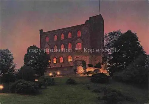 AK / Ansichtskarte  Hambach__Neustadt_Weinstrasse Hambacher Schloss bei Nacht