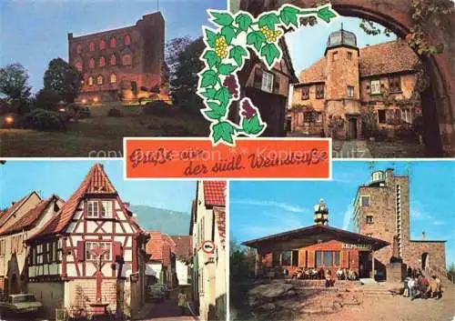 AK / Ansichtskarte  Hambach__Neustadt_Weinstrasse Hambacher Schloss Schloesschen Diedesfeld aeltestes Haus Maikammmer Kalmit