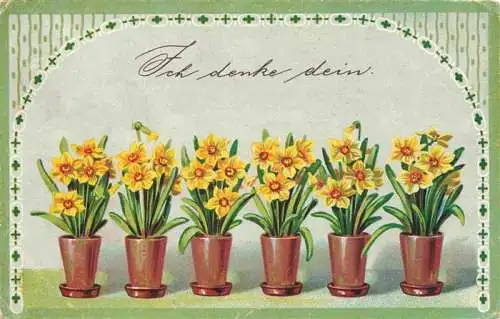 AK / Ansichtskarte  Osterglocken_Daffodils_Jonquilles_Campanillas-- Ich denke Dein S.V.D. Nr. 3565/1
