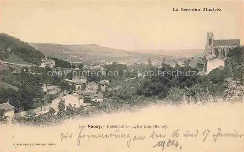 AK / Ansichtskarte  NANCY 54 Meurthe-et-Moselle Vue générale Eglise Saint Mansuy