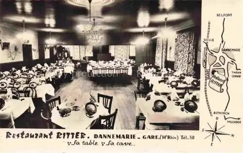 AK / Ansichtskarte  DANNEMARIE  Dammerkirch Alsace 68 Haut-Rhin Restaurant Ritte Note