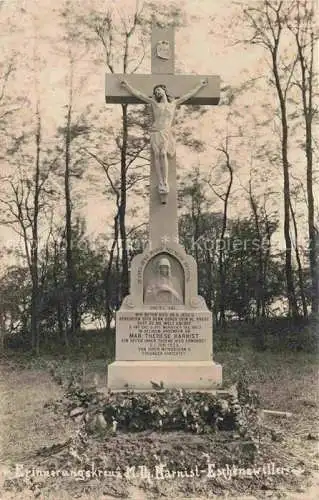 AK / Ansichtskarte  Eschenzwiller Eschentzwiller Mulhouse 68 Haut-Rhin Erinnerungskreuz Marie Therese Harnist