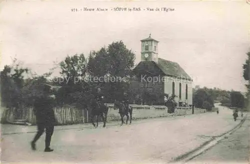 AK / Ansichtskarte  Soppe-le-Bas 68 Haut-Rhin Vue de l'église