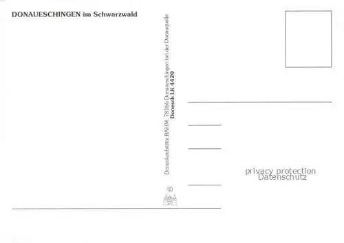 AK / Ansichtskarte  Donaueschingen Fliegeraufnahme