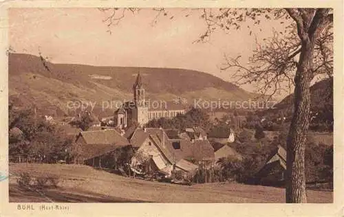 AK / Ansichtskarte  Buehl Elsass Lauchtal Buhl 68 Guebwiller Panorama Kirche