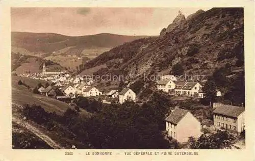 AK / Ansichtskarte  Le Bonhomme Haut Rhin Elsass Vue generale et Ruine Gutenbourg