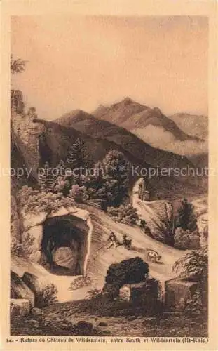 AK / Ansichtskarte  Kruth Krueth 68 Haut-Rhin Ruines du Chateau de Wildenstein