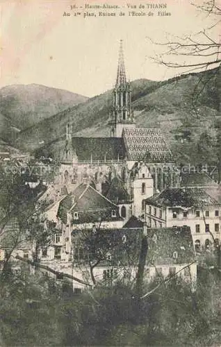 AK / Ansichtskarte  Thann  68 Haut-Rhin Ruines de l'Ecole de Filles Eglise