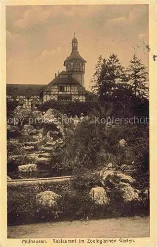 AK / Ansichtskarte  Muehlhausen  MULHOUSE 68 Elsass Haut-Rhin Restaurant im Zoologischen Garten