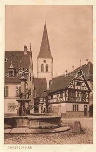 AK / Ansichtskarte  Ammerschwihr Ammerschweier 68 Haut-Rhin Marktplatz Brunnen