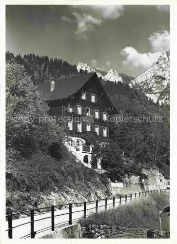 AK / Ansichtskarte  Innerthal Innertal SZ Dépendance Hotel Bad zum Gasthaus Stausee