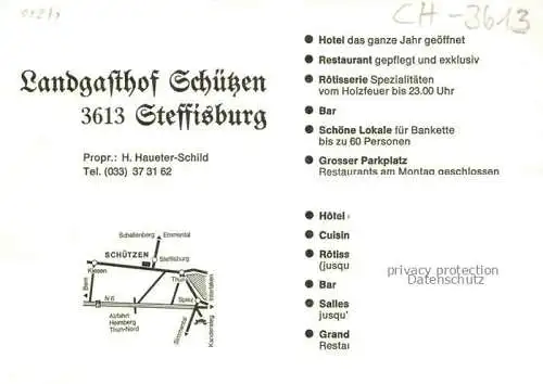 AK / Ansichtskarte  Steffisburg BE Landgasthof Schuetzen