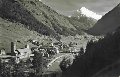 AK / Ansichtskarte  Saas-Grund VS Panorama Blick zum Stellihorn