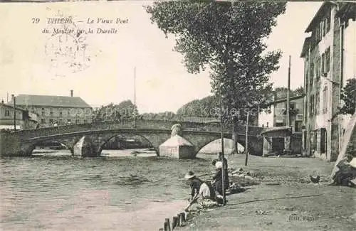 AK / Ansichtskarte  Thiers 63 Puy-de-Dome Vieux pont du Moutier sur la Durolle