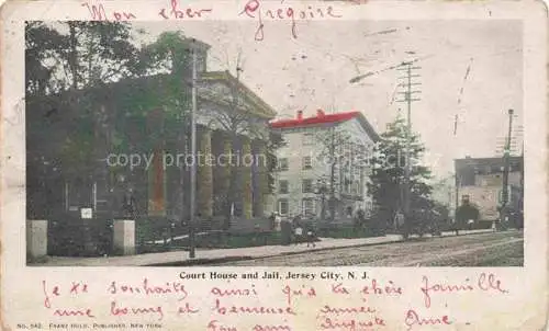 AK / Ansichtskarte  Jersey City New Jersey USA Court House and Jail