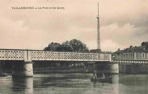 AK / Ansichtskarte  Taillebourg Marmande 47 Lot-et-Garonne Le Pont et les Quais