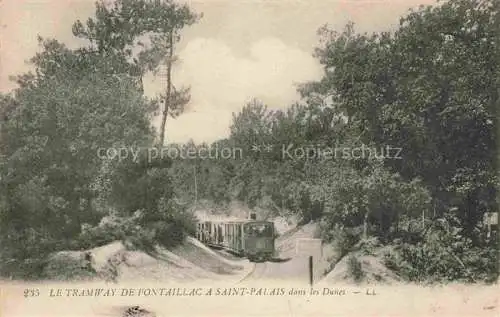 AK / Ansichtskarte  PONTAILLAC Royan 17 Charente-Maritime Le Tramway de Pontaillac a Saint Palais dans les Dunes