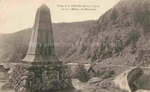 AK / Ansichtskarte  Doller Vallee Alfeld la Ville Sewen 68 Haut-Rhin Le Lac d'Alfeld Le Monument