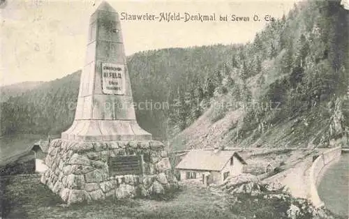 AK / Ansichtskarte  Sewen Thann 68 Haut-Rhin Stauweiher Alfeld Denkmal