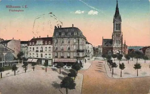 AK / Ansichtskarte  Muehlhausen  MULHOUSE 68 Elsass Haut-Rhin Friedensplatz