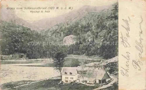 AK / Ansichtskarte  Schiessrothried Schiessrotried Lac de Munster 68 Haut-Rhin Wirtschaft M Frech