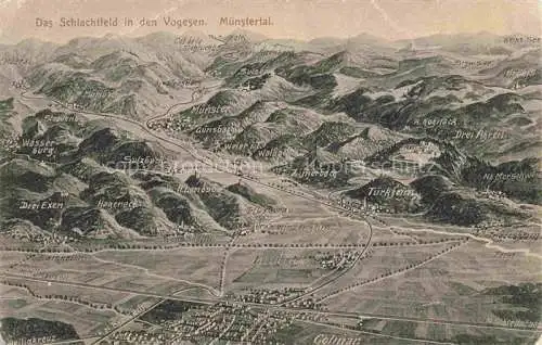 AK / Ansichtskarte  Vogesen Vosges Region Das Schlachtfeld in den Vogesen Das Muenstertal