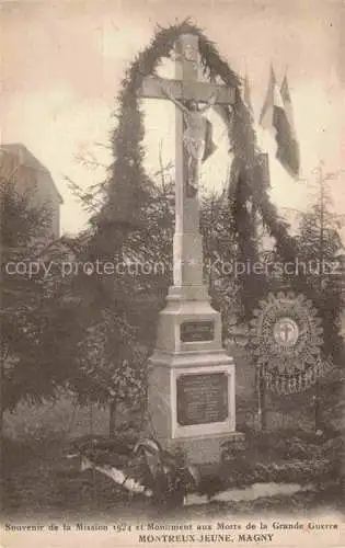 AK / Ansichtskarte  Magny Altkirch 68 Haut-Rhin Monument aux Morts de la Grande Guerre Montreux Jeune