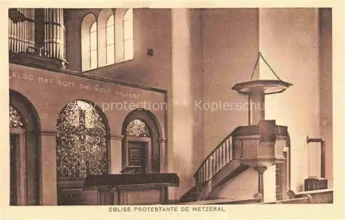 AK / Ansichtskarte  Metzeral Metseral Colmar Alsace 68 Haut-Rhin Eglise protestante de Metzeral