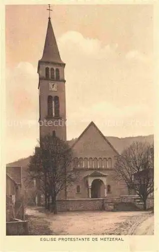 AK / Ansichtskarte  Metzeral Metseral Colmar Alsace 68 Haut-Rhin Eglise protestante de Metzeral