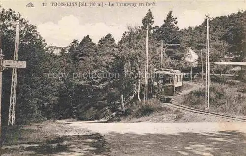 AK / Ansichtskarte  Trois-Epis Drei-aehren 68 Haut-Rhin Le Tramway en foret