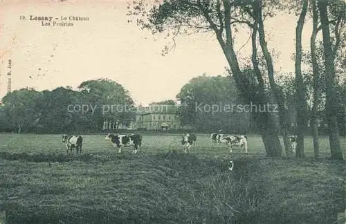 AK / Ansichtskarte  Lessay Coutances 50 Manche Le Chateau Les Prairies