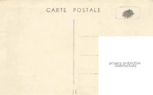 AK / Ansichtskarte  Alloire Champagne-Mouton Confolens 16 Charente Route de Champagne Mouton La Gare et la Poste