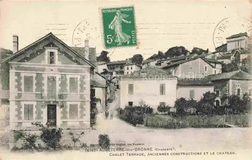 AK / Ansichtskarte  Aubeterre-sur-Dronne Angouleme 16 Charente Chalet Terrade Anciennes constructions et le Chateau