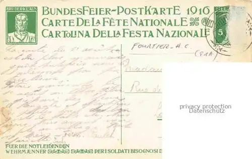 AK / Ansichtskarte  Fourtier H. C. Kuenstlerkarte Bundesfeier Fuer die Notleidende