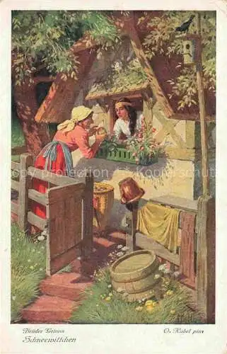 AK / Ansichtskarte  Maerchen Sagen Fairy Tale Conte-- Kubel O. Brueder Grimm Schneewittchen 