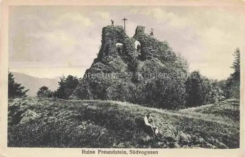 AK / Ansichtskarte  Freundstein Ruine Saint-Die 88 Vosges Panorama Suedvogesen