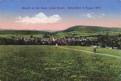 AK / Ansichtskarte  Woerth  Sauer 67 Alsace Schlachtfeld August 1870 Panorama