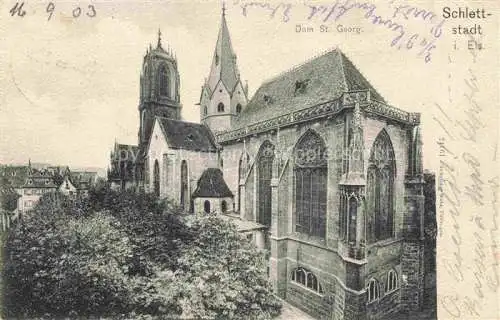 AK / Ansichtskarte  Schlettstadt Selestat 67 Bas-Rhin Dom St Georg