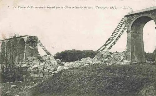 AK / Ansichtskarte  DANNEMARIE  Dammerkirch Alsace 68 Haut-Rhin Le Viaduct detruit par le Genie militaire francais