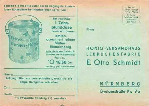 AK / Ansichtskarte  Imkerei Bienenzucht Apiculture Beekeeping Honig Versandhaus  Nuernberg