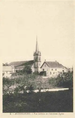 AK / Ansichtskarte  Audincourt Montbeliard 25 Doubs Vue latérale de l'ancienne église