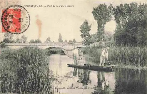 AK / Ansichtskarte  Seugne Mosnac Jonzac 17 Charente-Maritime Pont de la grande rivière