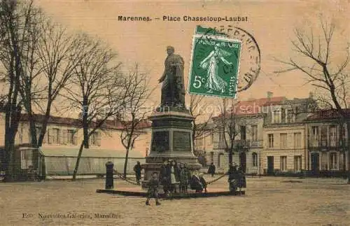 AK / Ansichtskarte  MARENNES Rochefort 17 Charente-Maritime Place Chasseloup-Laubat Monument