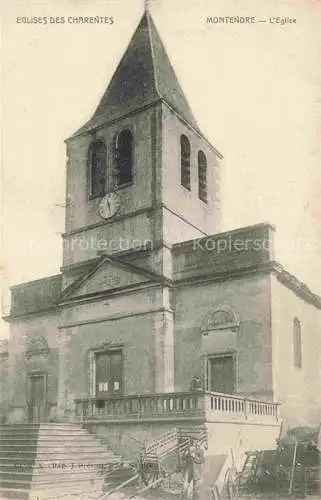 AK / Ansichtskarte  Montendre Jonzac 17 Charente-Maritime Eglise